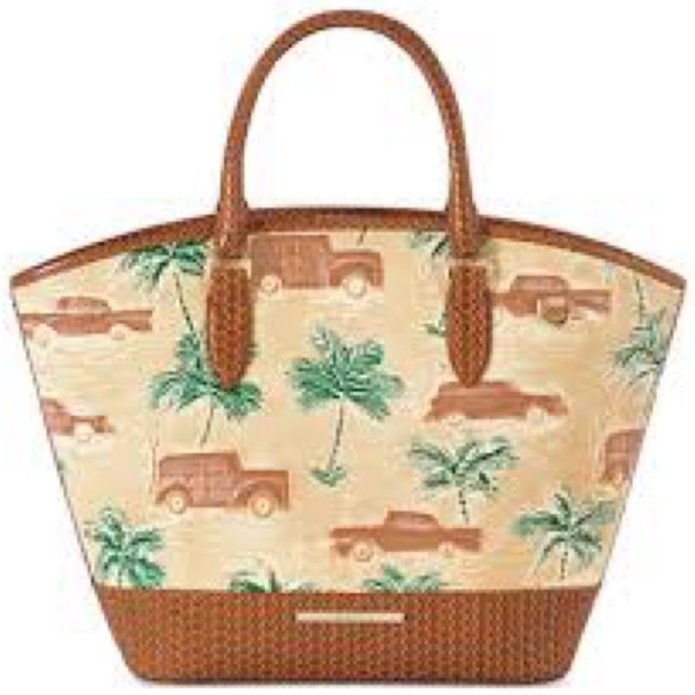 Brahmin Jeanne  honey brown copa cabana genuine leather